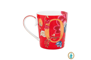 Pip Studio Caneca Vermelho Letra O