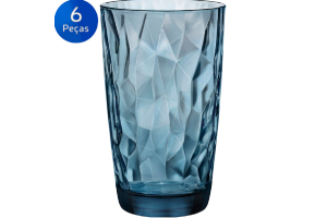 Jogo de 6 Copos Drink Azul 470ml