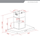 Elettromec Coifa Vetro Parede 90cm 220v